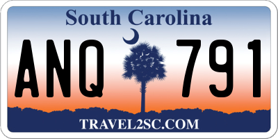 SC license plate ANQ791