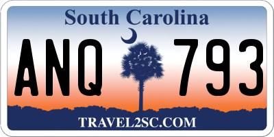 SC license plate ANQ793