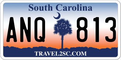 SC license plate ANQ813