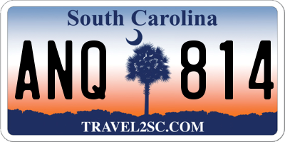 SC license plate ANQ814
