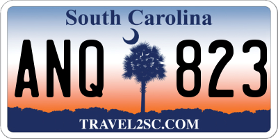 SC license plate ANQ823