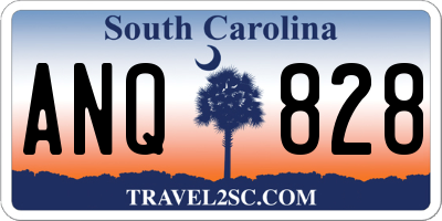 SC license plate ANQ828