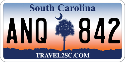 SC license plate ANQ842