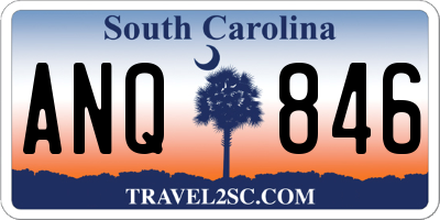 SC license plate ANQ846