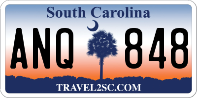 SC license plate ANQ848