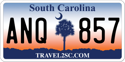 SC license plate ANQ857