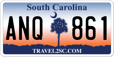 SC license plate ANQ861