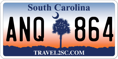 SC license plate ANQ864