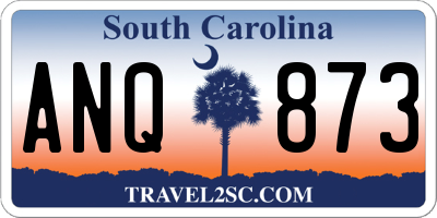 SC license plate ANQ873