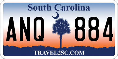 SC license plate ANQ884