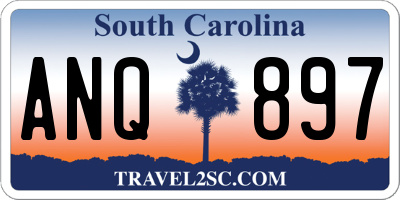 SC license plate ANQ897