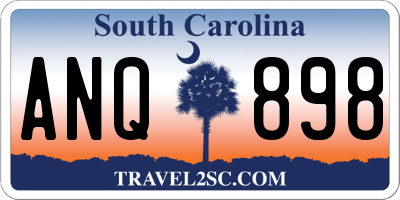 SC license plate ANQ898