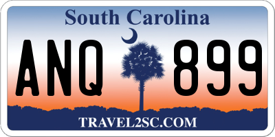 SC license plate ANQ899