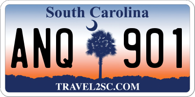 SC license plate ANQ901