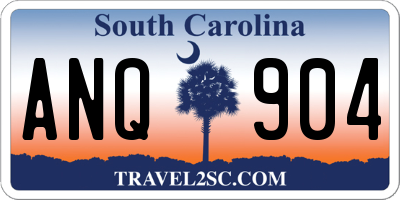 SC license plate ANQ904