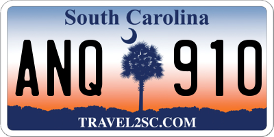 SC license plate ANQ910