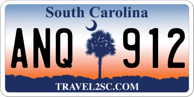 SC license plate ANQ912