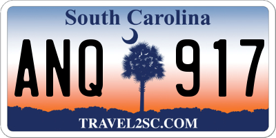 SC license plate ANQ917