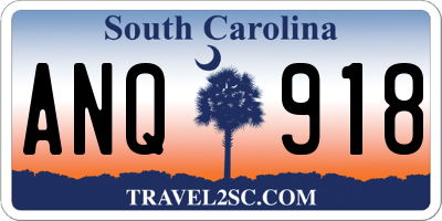 SC license plate ANQ918