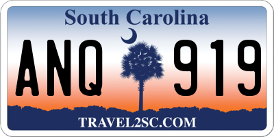 SC license plate ANQ919