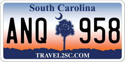 SC license plate ANQ958