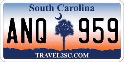 SC license plate ANQ959