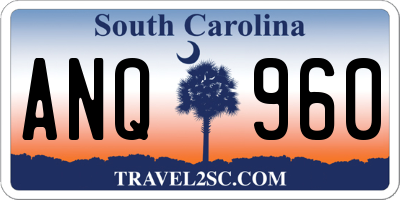 SC license plate ANQ960