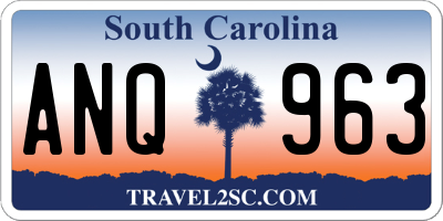 SC license plate ANQ963