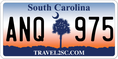 SC license plate ANQ975
