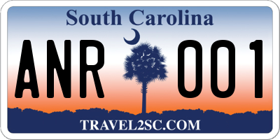 SC license plate ANR001