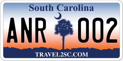 SC license plate ANR002
