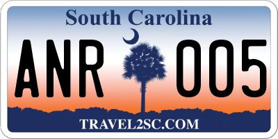 SC license plate ANR005