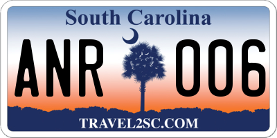 SC license plate ANR006