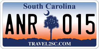 SC license plate ANR015