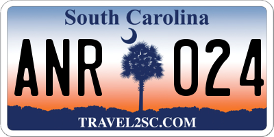 SC license plate ANR024