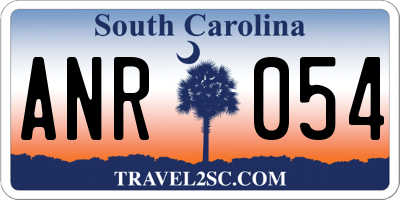 SC license plate ANR054