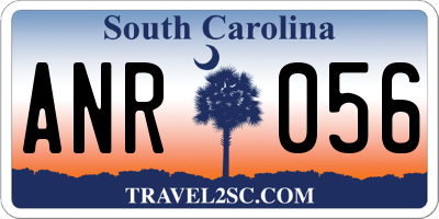 SC license plate ANR056
