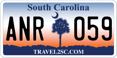 SC license plate ANR059