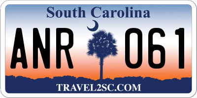 SC license plate ANR061