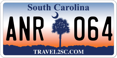 SC license plate ANR064