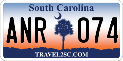 SC license plate ANR074