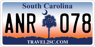 SC license plate ANR078