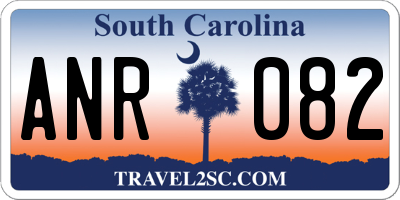 SC license plate ANR082