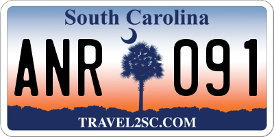 SC license plate ANR091