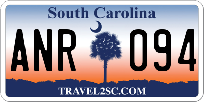 SC license plate ANR094