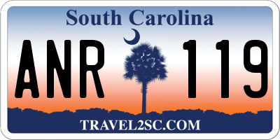 SC license plate ANR119