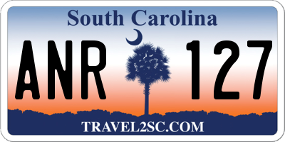 SC license plate ANR127