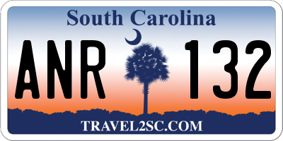 SC license plate ANR132