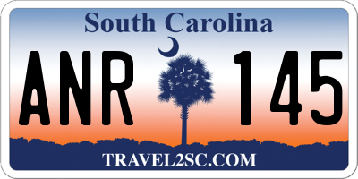 SC license plate ANR145