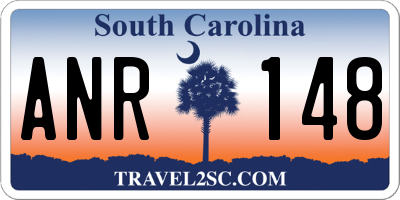 SC license plate ANR148